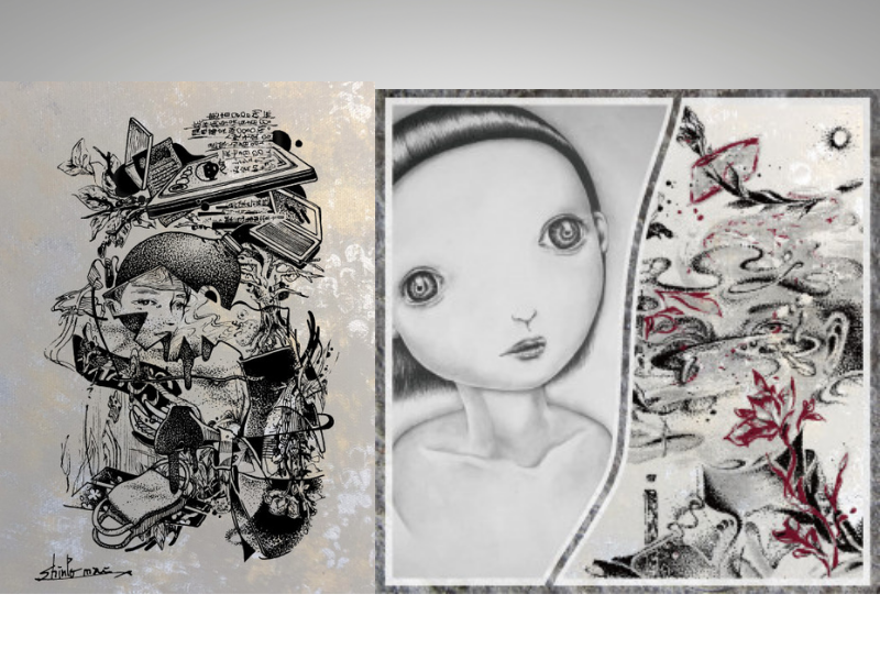 『TOMO SAKURAI and shinPo mai 二人展 – 塗炭の芽 totan no me-』 LAUGH＆PEACE ART GALLERYにて開催