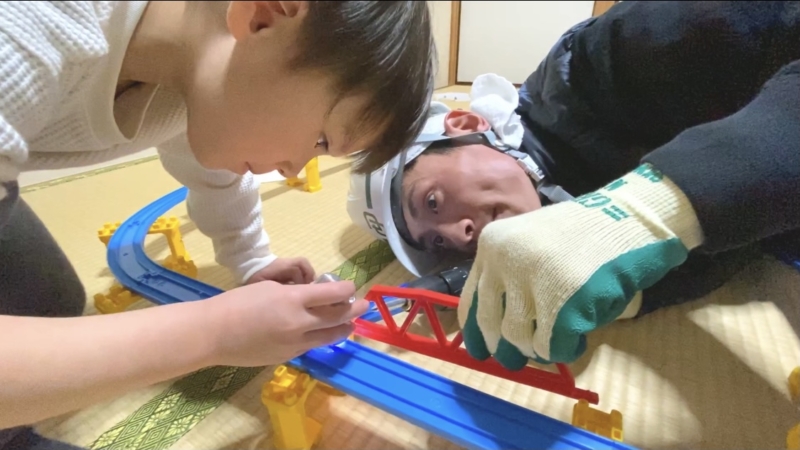 プラレールを使って楽しく職場体験!? そのとき息子の反応は……？【ホープマンズ森川やるしかねぇの親友(おやとも)のすゝめ】