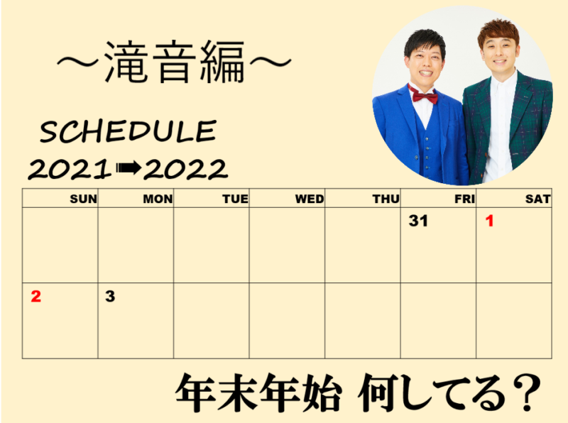 「年末年始、何してる？」～滝音編～