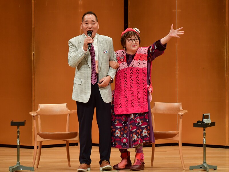 がん闘病から復帰の宮川花子が2年半ぶりの舞台! 地元の奈良・生駒で変わらぬ夫婦の掛け合い