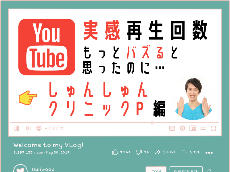 YouTube「バズると思ったのに…」しゅんしゅんクリニックP編 「“お笑い”をしすぎるとあまり伸びないんですよね」
