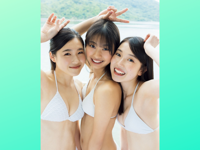 「少女歌劇団ミモザーヌ」10代オンリーのピュアすぎる歌劇団から1期生メンバー3人が“初水着”を披露!