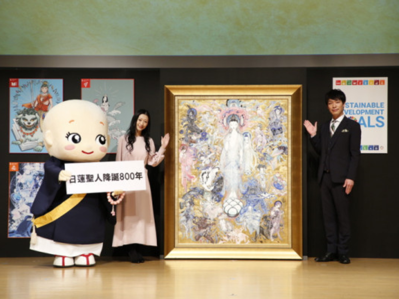 麒麟川島が日蓮聖人の教えを現代風アレンジ! 法華経画に「こんなゲームやりたい」