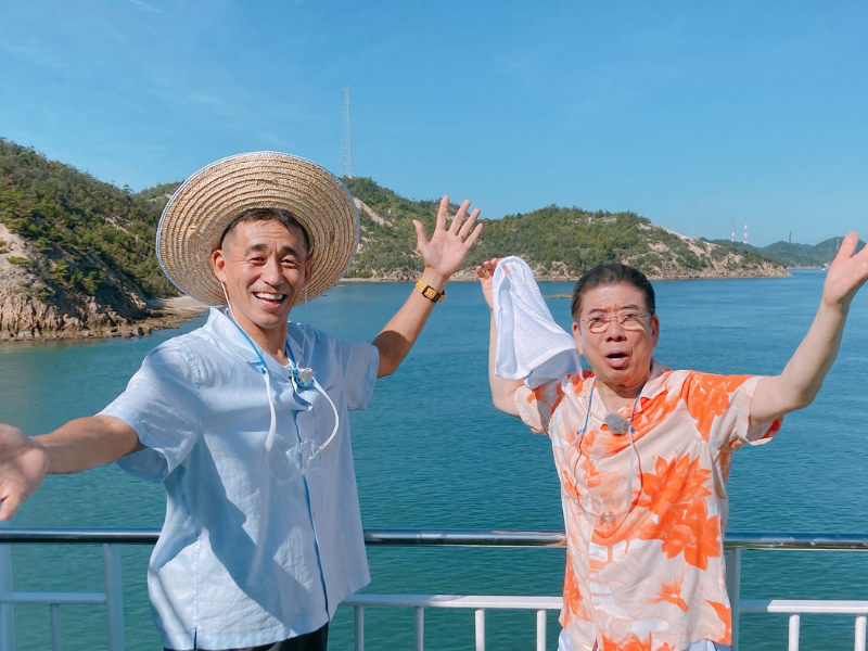 西川きよし＆石田靖の“やすきよ”コンビ、22年目の夏休み! 瀬戸内海に浮かぶ直島と岡山県で「自遊人」を探す爆笑珍道中!