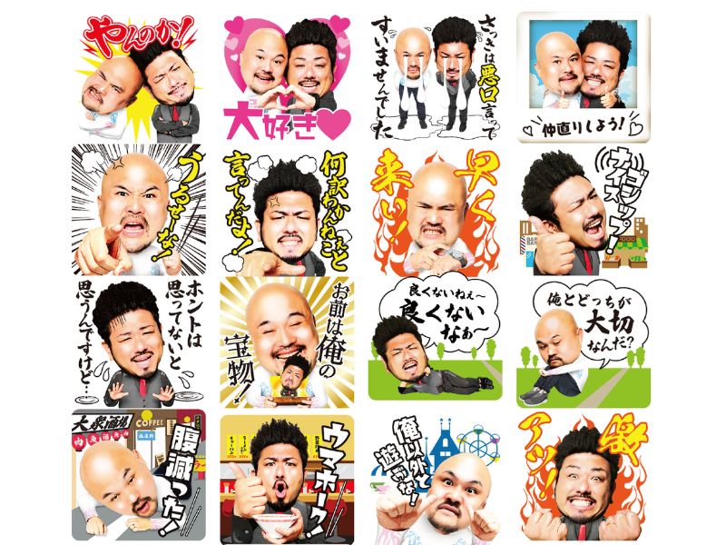 LINE公式スタンプ『鬼越トマホーク しゃべるスタンプ』11月24日発売!