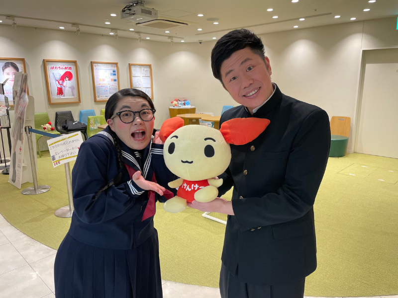 吉本新喜劇の吉田裕、岡田直子が出演する若者層向け献血啓発ムービー公開!