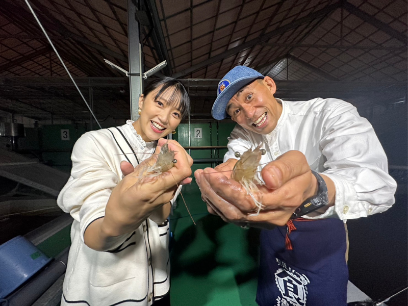 石田靖＆竹内由恵が注目の施設に潜入! 国内最大級「えびの陸上養殖場」!? 『発見!!食遺産』5月14日放送!