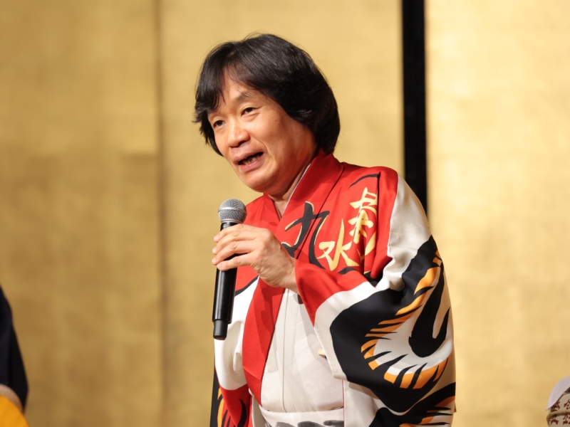 河内家菊水丸が4年ぶり盆踊りツアーで出陣式! 2025年万博にも意欲「スケジュール空けてある」