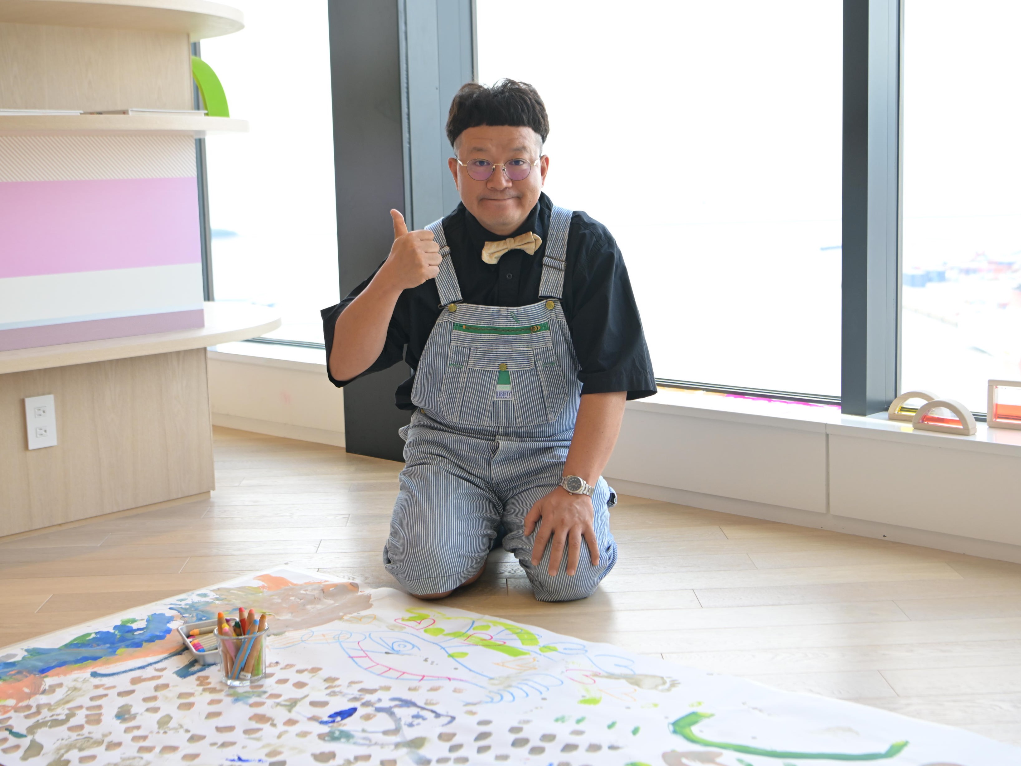 アート芸人たいぞうがアトリエに滞在して子どもたちと作品作り…「星野