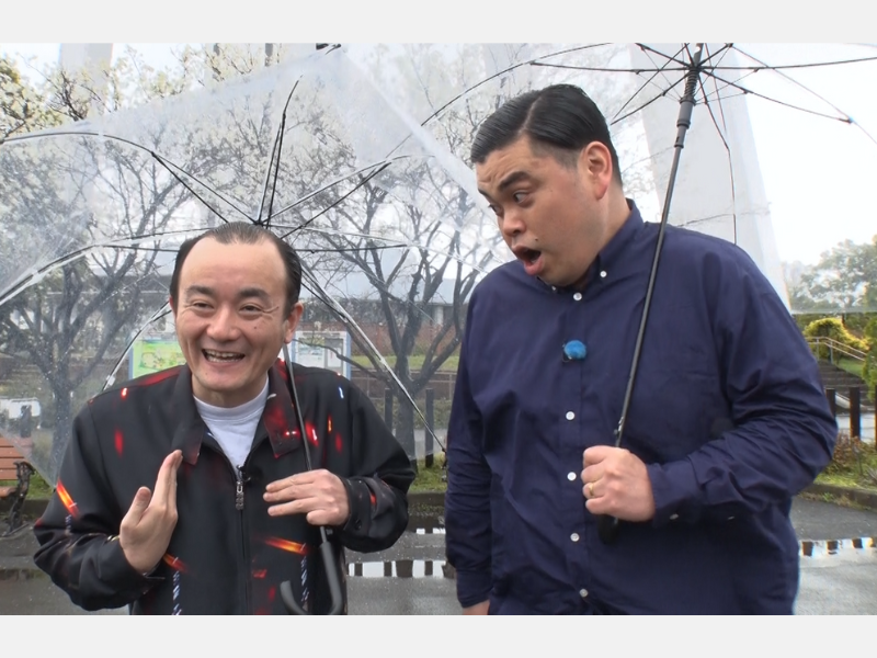 ななまがり、自転車旅なのに天気恵まれず!?「雨やないか！」BSよしもと『自転車でイイとこ行ってみよう！』