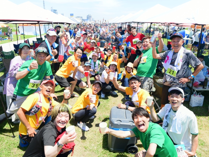 『寛平マラソン』本番に向けて練習会＆初のバーベキュー大会開催! 芸人たちと10キロ力走「練習してないと無理…」