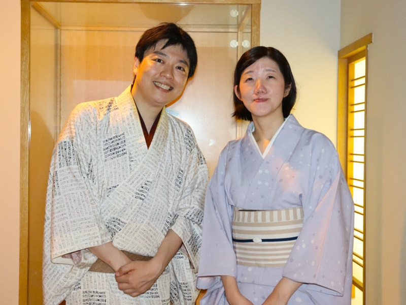 “芸歴15周年” 林家愛染が記念独演会で囃子方の妻と夫婦口上「旦那やからこそ引っ張り出してみました」