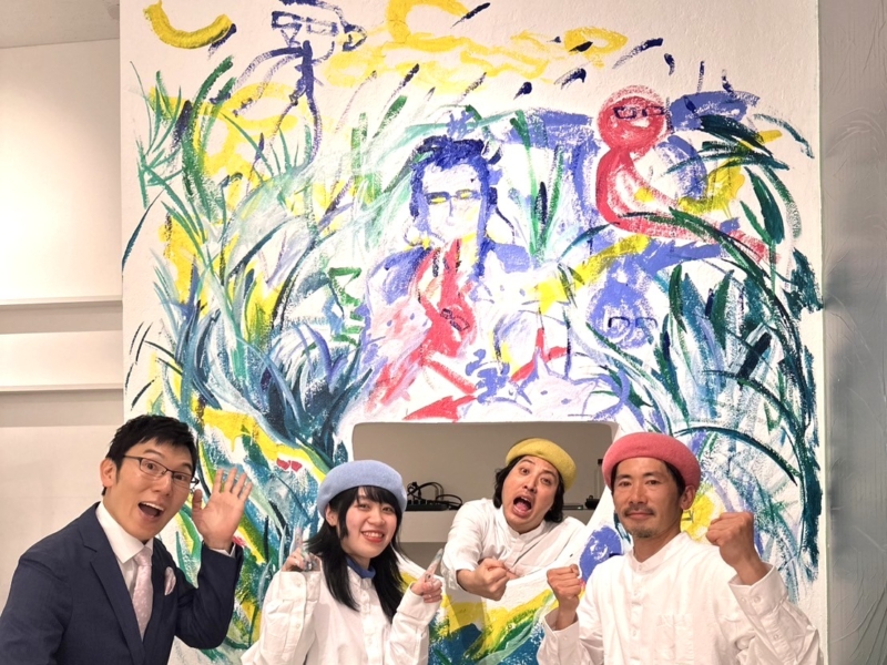 画家・井口舞子とザ・プラン9がライブペインティングに挑戦! 最後に絵の中から“あるもの”が浮かんできて…「〇〇がいたんだ!」