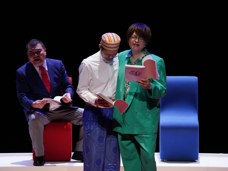 人気声優×新喜劇のコラボ朗読劇『ボイコメ』第4弾は万博を舞台に大盛り上がり! 声優の“ガチ漫才”に観客大爆笑