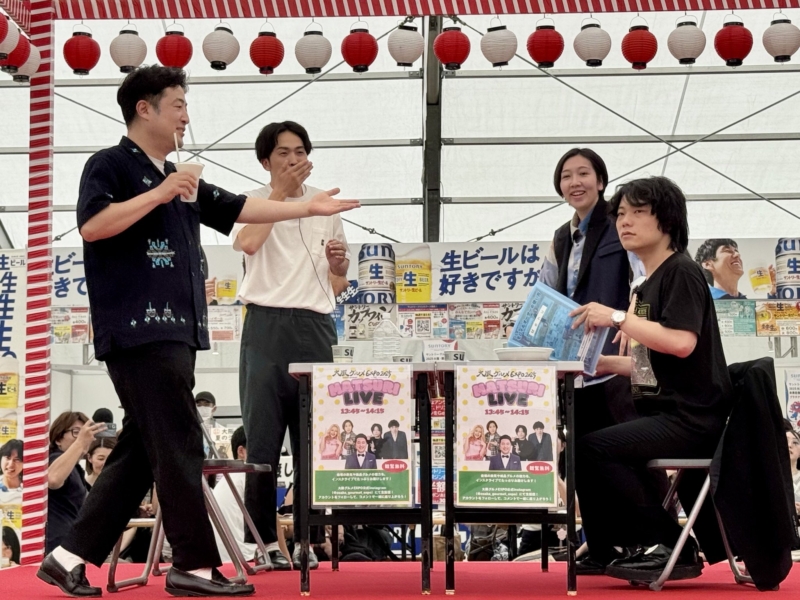 『大阪グルメEXPO2025』水田も「おいしんじ!」連発! 会場からのインスタライブ「大阪グルメEXPO2025 MATSURI LIVE」スタート!