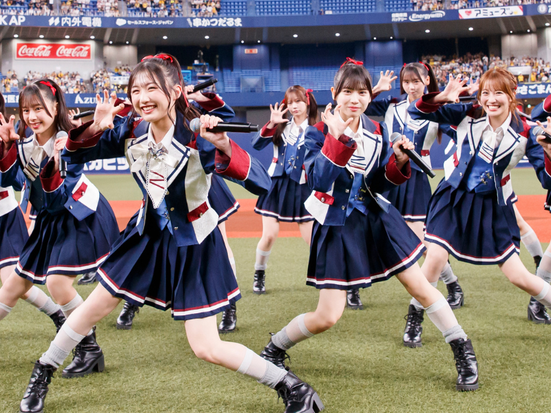 NMB48、阪神×ヤクルト戦で恋を野球になぞらえたパーティーチューン「チューストライク」を披露!