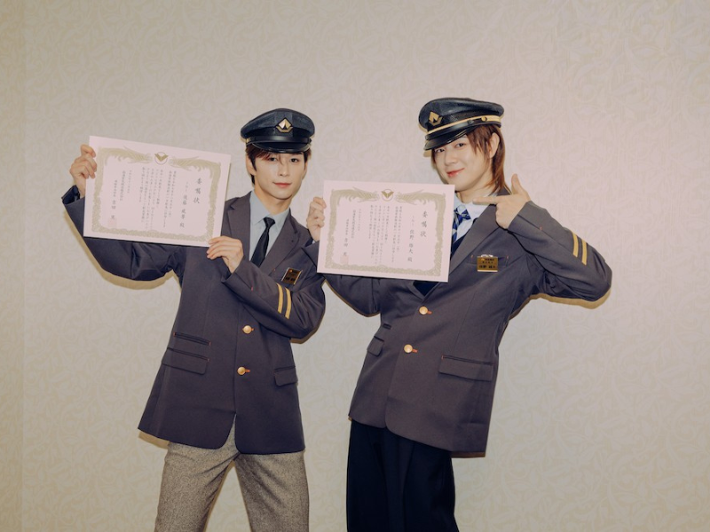 “INI”（アイエヌアイ）後藤威尊&佐野雄大が南海難波駅の1日駅長に!