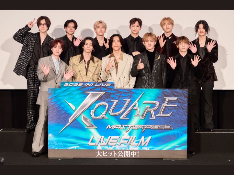 INIが『2025 INI LIVE[XQUARE – MASTERPIECE] – LIVE FILM』公開記念舞台挨拶に登壇! 全国134箇所の劇場で同時中継