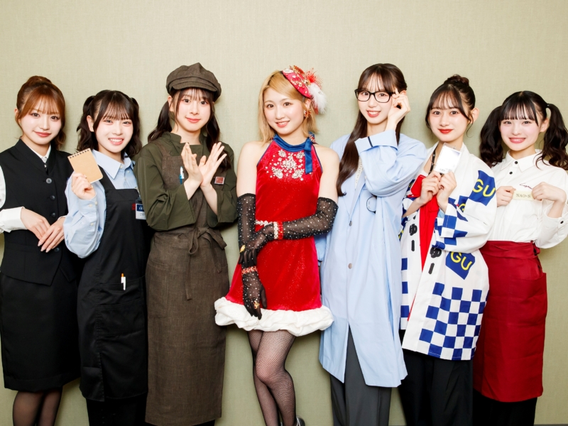 NMB48×なんばCITYコラボ“もしも店員だったら”コスプレ撮影会にファン殺到! 新曲の「キャバレーっぽい」新衣装もお披露目