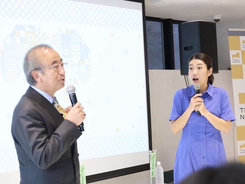 横澤夏子が新潟県アンテナショップで知事とトークイベント! おすすめの食、モノ、スポットは…「実は先々週もお買い物に」