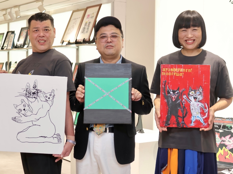 “4年ぶり個展”とろサーモン久保田の原画は最高額6660万円! ベールに包まれた「芸能界が終わる絵」にくっきー!「悪魔の数字や」