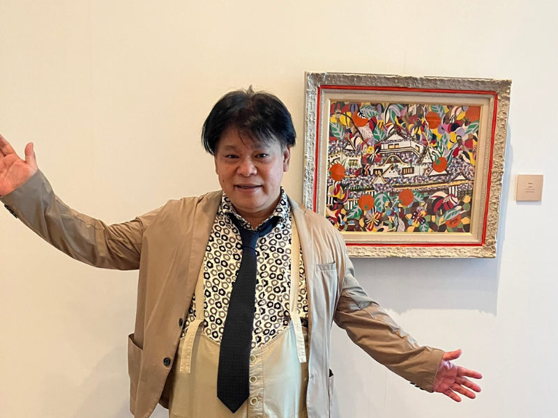 ジミー大西「ホームタウン」愛媛展が開幕! テレビ愛媛社長との「やってるやってる！」ギャグ掛け合いで会場大爆笑